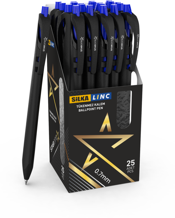 Silka Linc Tükenmez Kalem Starone 0,7 Mm Mavi Art.451 (25 Li Paket) - Image 1