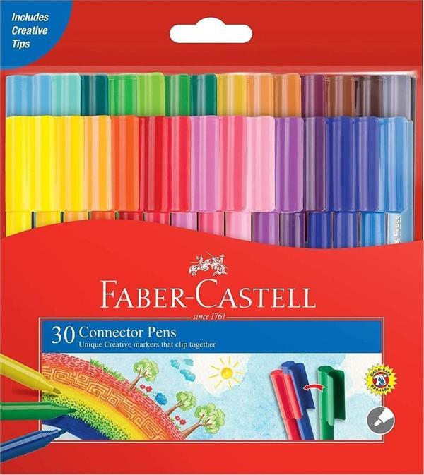 Faber-Castell Keçeli Boya Kalemi Eğlenceli 30 Renk 5068 113000 - Image 1