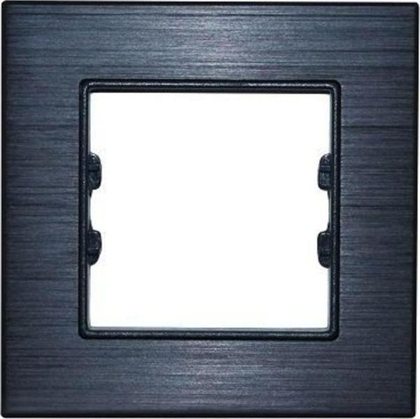 Arvehu Electric Alg301-71 Asfir Alüminyum Onyx Tekli Çerçeve (Mekanizma Hariç) - Image 1
