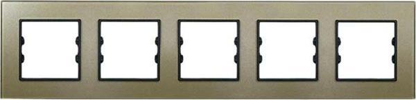 Arvehu Electric Apg305-71 Asfir Pleksiglas Şampanya Beşli Çerçeve (Mekanizma Hariç) - Image 1