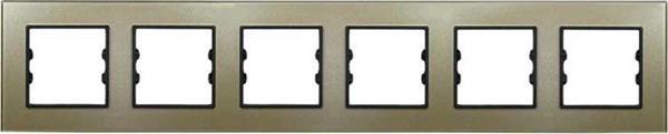 Arvehu Electric Apg306-71 Asfir Pleksiglas Şampanya Altılı Çerçeve (Mekanizma Hariç) - Image 1