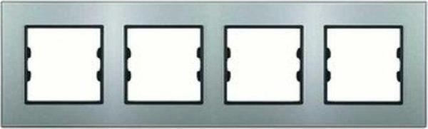Arvehu Electric Apg404-71 Asfir Pleksiglas Parlak Gümüş Dörtlü Çerçeve (Mekanizma Hariç) - Image 1