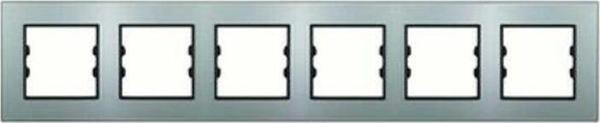 Arvehu Electric Apg406-71 Asfir Pleksiglas Parlak Gümüş Altılı Çerçeve (Mekanizma Hariç) - Image 1