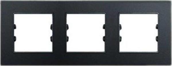 Arvehu Electric Apg503-71 Asfir Pleksiglas Mat Siyah Üçlü Çerçeve (Mekanizma Hariç) - Image 1