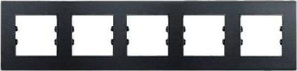 Arvehu Electric Apg505-71 Asfir Pleksiglas Mat Siyah Beşli Çerçeve (Mekanizma Hariç) - Image 1
