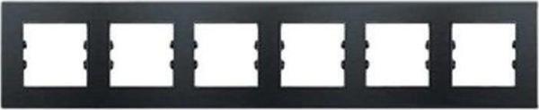 Arvehu Electric Apg506-71 Asfir Pleksiglas Mat Siyah Altılı Çerçeve (Mekanizma Hariç) - Image 1