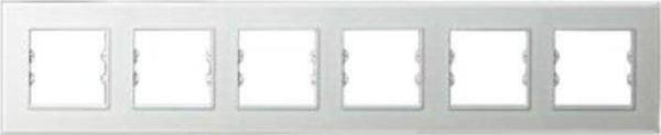 Arvehu Electric Apg606-21 Asfir Pleksiglas Mat Beyaz Altılı Çerçeve (Mekanizma Hariç) - Image 1