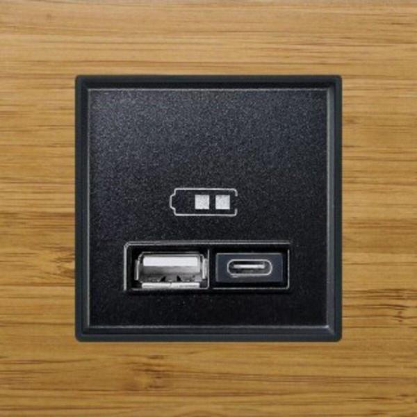 Arvehu Electric Wog201-71 Asfir Ahşap Bambu Tekli Çerçeve (Mekanizma Hariç) - Image 1