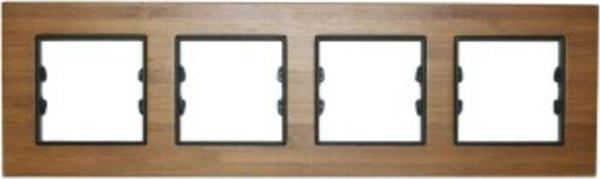 Arvehu Electric Wog204-71 Asfir Ahşap Bambu Dörtlü Çerçeve (Mekanizma Hariç) - Image 1
