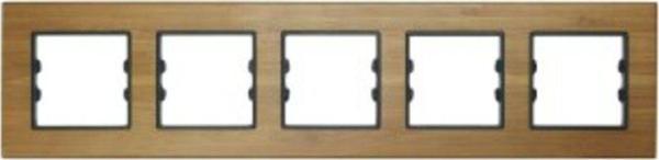 Arvehu Electric Wog205-71 Asfir Ahşap Bambu Beşli Çerçeve (Mekanizma Hariç) - Image 1