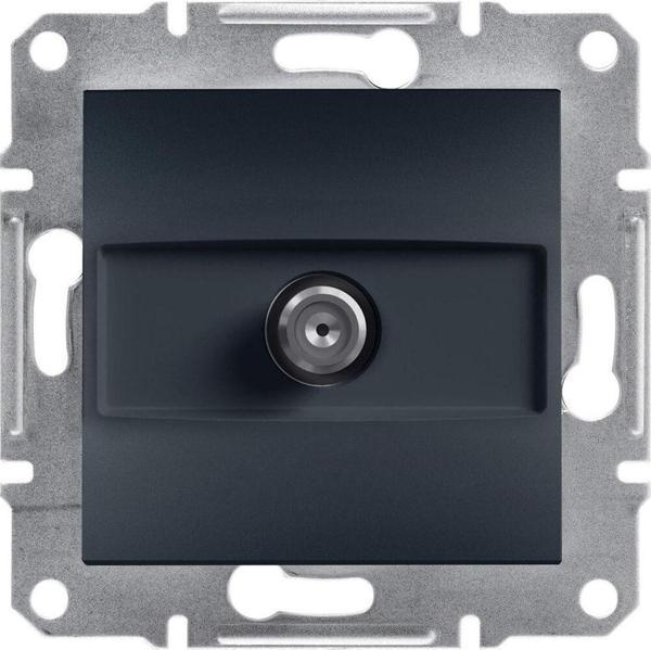 Schneider Electric Asfora Tekli Tv Prizı Sonlu 1Db Antrasit - Image 1
