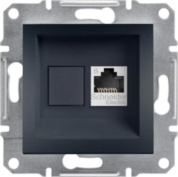 Schneider Electric Sch Asfora Plus Antrasıt 1Xrj45 Cat.6 Utp - Image 1