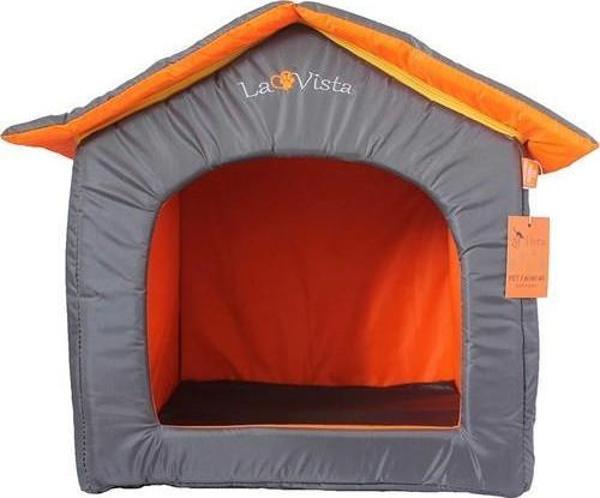 La Vista Dış Mekan Kedi ve Köpek Kulübesi Gri 50-55-52cm - Image 1