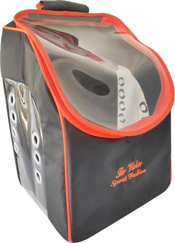 La Vista BST Sport Büyük Kedi Köpek Sırt Taşıma Çantası 50-30-23cm 1100 GR SİYAH - Image 1