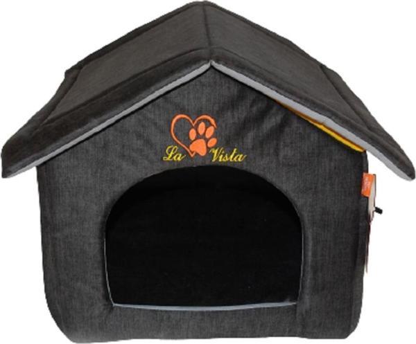 La Vista İç Mekan Kedi Evi Füme 40-40-45cm - Image 1