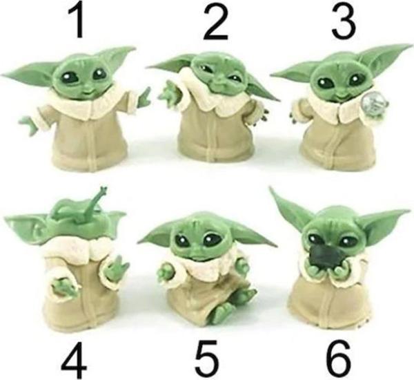 Star Wars 3D Baby Yoda Mini Figür Oyuncak 6cm 1 adet - Image 1