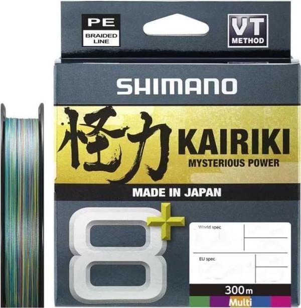 Shimano 24 Kairiki 8+ Plus 300m Multicolor Örgü Misina 0,28 mm - 30.4 kg - Image 1