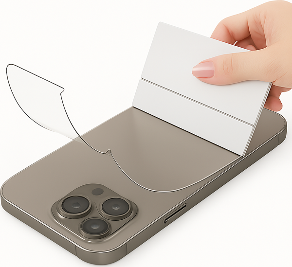 Apple iPhone 14 Arka Kapak Koruyucu Hidrojel Nano Esnek Şeffaf   - Image 1