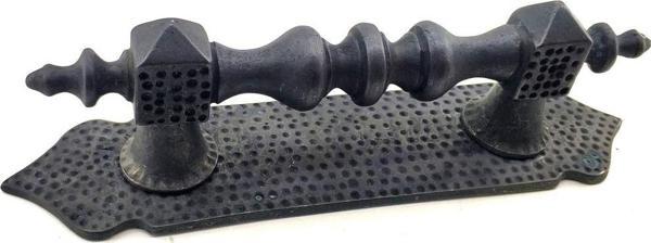 Antika Tarz Dekoratif Pirinç Ağır Kapı Çekme Kolu - 280x65 mm, Oksit - Image 1