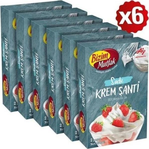 Bizim Mutfak Krem Şanti 2'li 150 Gr 6'Lı Paket - Image 1