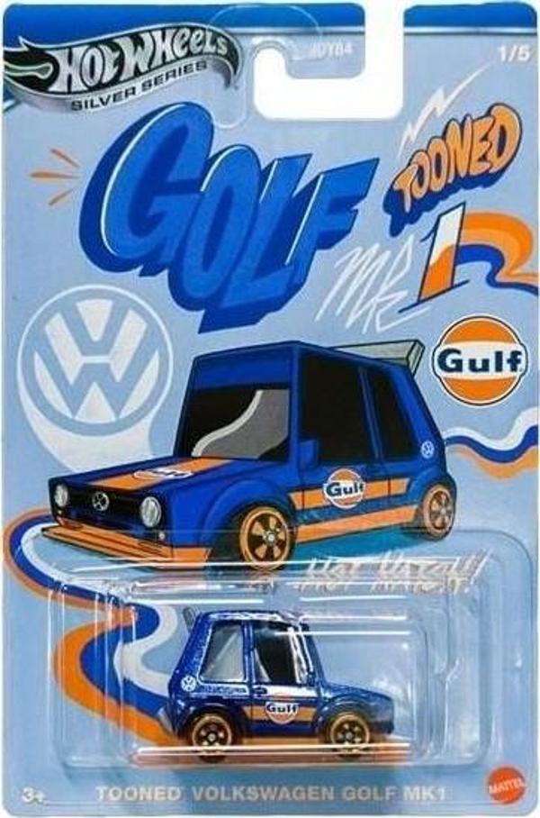 Hot Wheels Silver Series Tooned Volkswagen Golf Mk1 GDG44 JCB62 - Image 1
