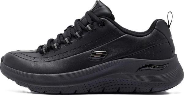 Skechers Arch Fit 2.0-Star Bound Leather Womens Sneaker Hakiki Deri Kadın Günlük Spor Ayakkabı Siyah - Image 1