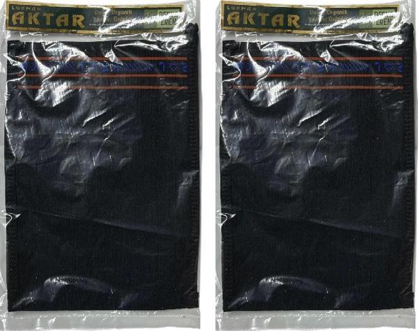 Kese Siyah %100 Floş (El geçmeli) 450 GSM (18,5 * 26cm),2 Adet, Derya Eren - Image 1