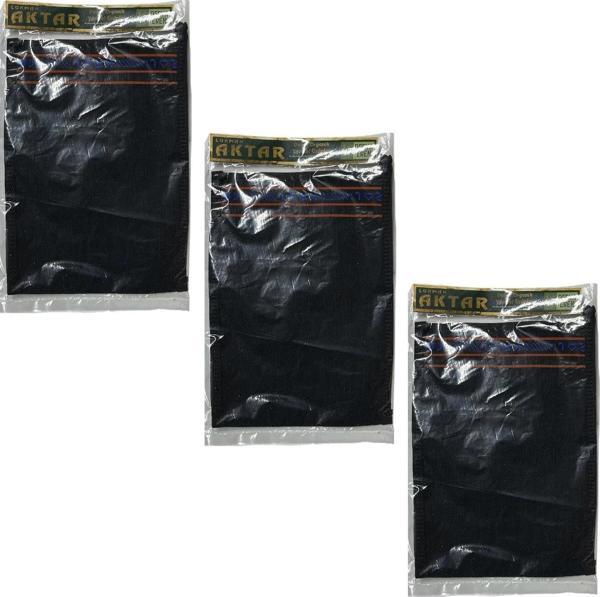 Kese Siyah %100 Floş (El geçmeli) 450 GSM (18,5 * 26cm),3 Adet, Derya Eren - Image 1