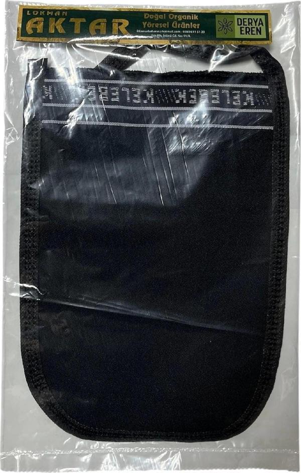 Kese Siyah %70 Floş (El geçmeli) 300 GSM (17 * 25cm),1 Adet, Derya Eren - Image 1