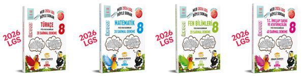 2026 LGS türkçe-matematik-fen-inkilap ilk doz deneme 4'lü setidir sinan kuzucu - Sinan Kuzucu Yayınları - Image 1