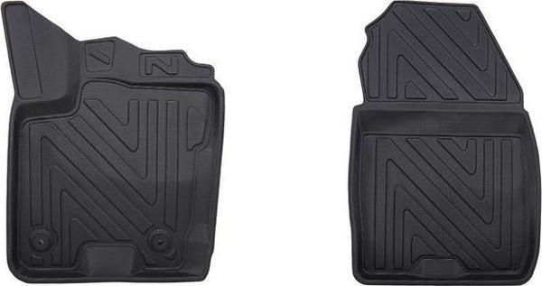 Ford Courier 2014-2023 Panelvan ile Uyumlu Carbon Desenli Ultra Premium Havuzlu Oto Paspas - Image 1