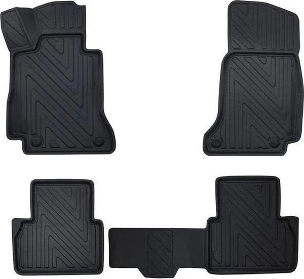 Mercedes E Serisi W213 2017-2023 ile Uyumlu Carbon Desenli Ultra Premium Havuzlu Oto Paspas - Image 1