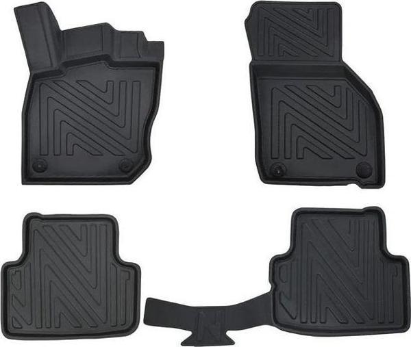 Skoda Octavia 2020 Sonrasi ile Uyumlu Carbon Desenli Ultra Premium Havuzlu Oto Paspas - Image 1