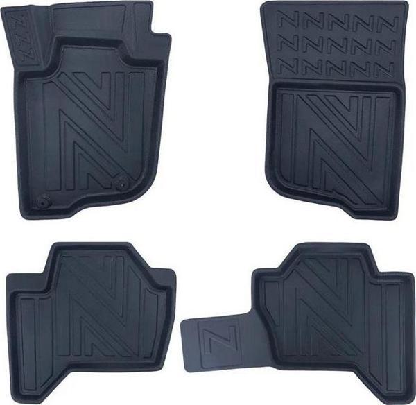 Mitsubishi L200 2005-2018 ile Uyumlu Carbon Desenli Ultra Premium Havuzlu Oto Paspas - Image 1