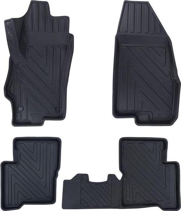 FiAt LiNea 2007 Ve Sonrasi ile Uyumlu Carbon Desenli Ultra Premium Havuzlu Oto Paspas - Image 1