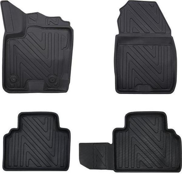 Ford Courier 2014-2023 ile Uyumlu Carbon Desenli Ultra Premium Havuzlu Oto Paspas - Image 1