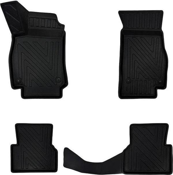 Audi A7 2018 Ve Sonrası ile Uyumlu Carbon Desenli Ultra Premium Havuzlu Oto Paspas - Image 1