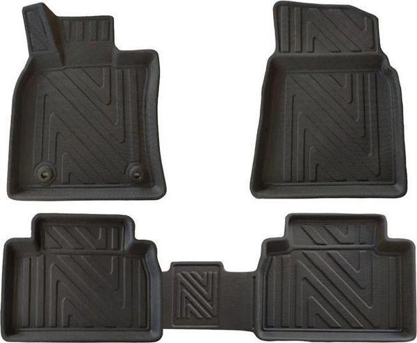 Toyota Camry Hybrid 2018-2024 ile Uyumlu Carbon Desenli Ultra Premium Havuzlu Oto Paspas - Image 1