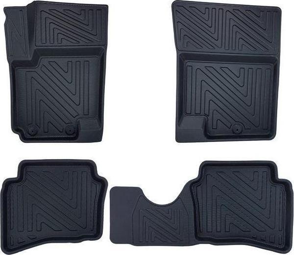 Kia Soul 2008-2013 ile Uyumlu Carbon Desenli Ultra Premium Havuzlu Oto Paspas - Image 1