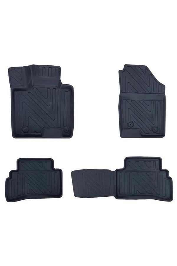 Citroen C4 2020 Sonrasi ile Uyumlu Carbon Desenli Ultra Premium Havuzlu Oto Paspas - Image 1