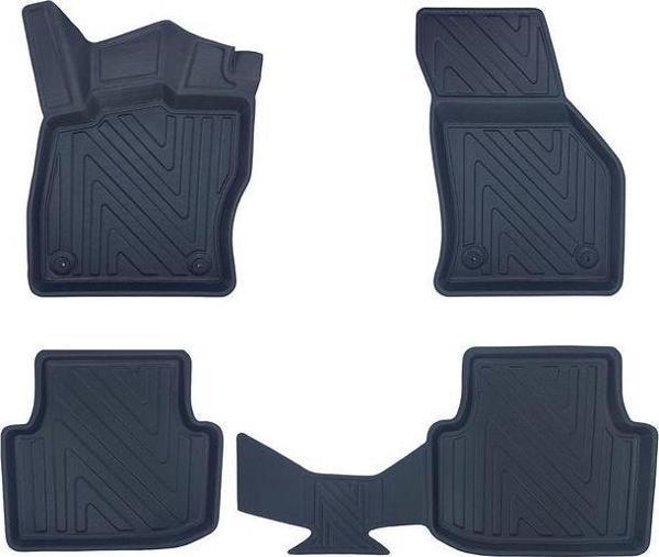 Cupra Leon(Manuel) 2023+ ile Uyumlu Carbon Desenli Ultra Premium Havuzlu Oto Paspas - Image 1