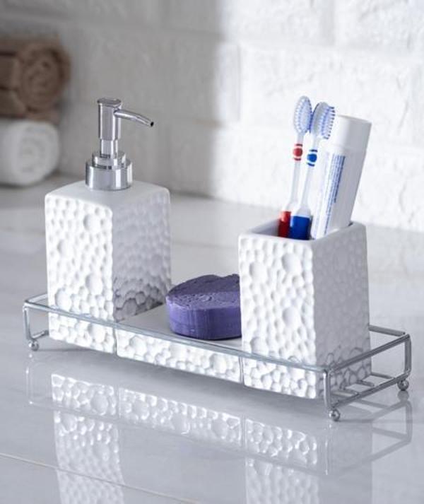 ODEON STONEWARE 3 LÜ BANYO SETİ - Image 1