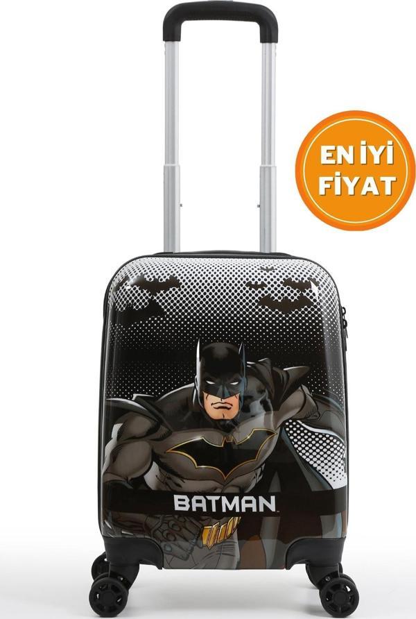 Gedox Kids Batman Lisanslı Siyah Erkek Çocuk Valizi | Darbeye Dayanıklı - Image 1