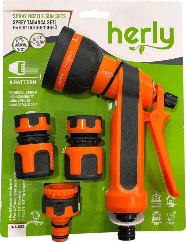 Herly HL2201 Sulama Sprey Tabanca Seti 8 Fonksiyonlu - Image 1