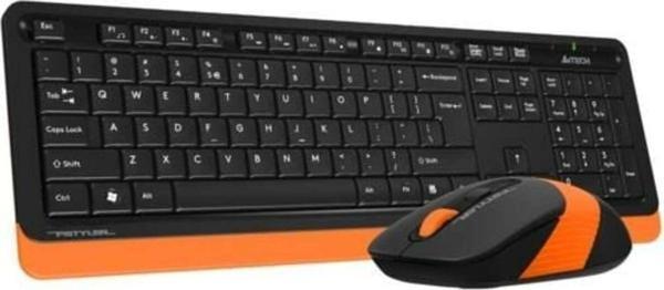 A4 Tech Fg1010 Q Kablosuz Mm Klavye Mouse Turuncu - Image 1