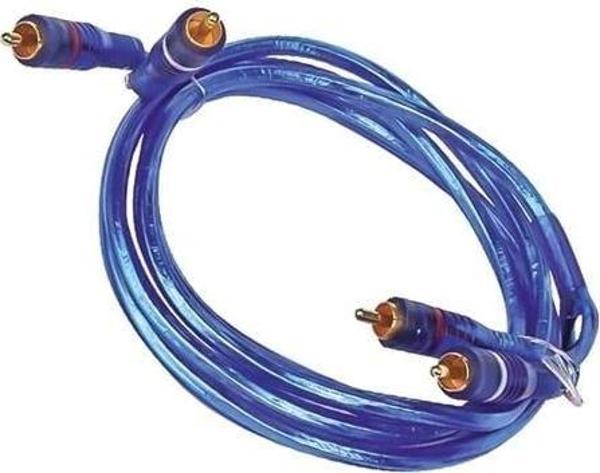 Powermaster 2 RCA - 2 RCA 1.8 Metre Mavi Şeffaf Kablo - Image 1