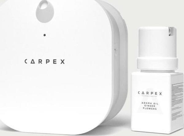 Carpex Difüzör Micro Koku Makinesi Beyaz + 50 ml Koku Kartuşu Ginger Flowers - Image 1