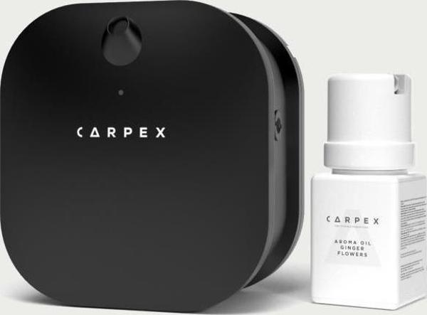 Carpex Difüzör Micro Koku Makinesi Siyah + 50 ml Koku Kartuşu Ginger Flowers - Image 1