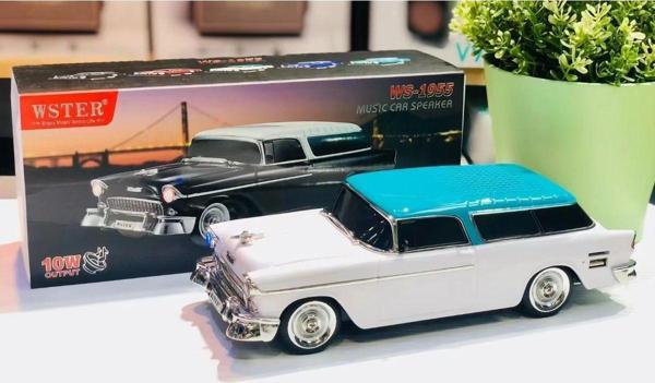 Tastech Klasik Chevrolet Bel Model Araba Bluetooth Hoparlör Mp3 Müzikçalar Led Işıklı Şarjlı Speaker - Image 1