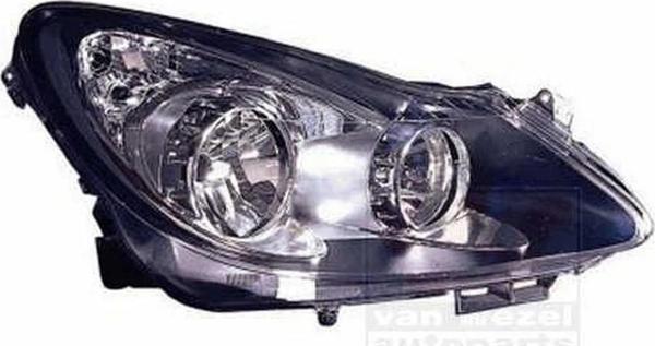 Opel Corsa D 2010  Far Sağ Sıyah Sport Elektrikli H7+H1 (Oem No:1216200) - Image 1